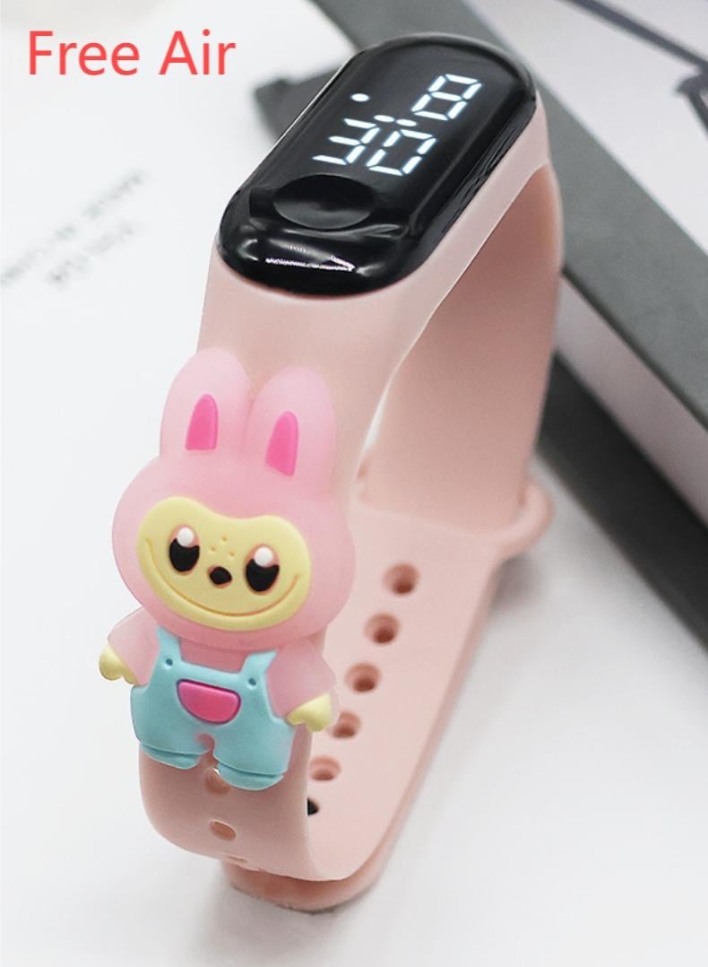 Free Air 6 Pcs Children's Cute Cartoon Waterproof Silicone Touch Watch - Image 4
